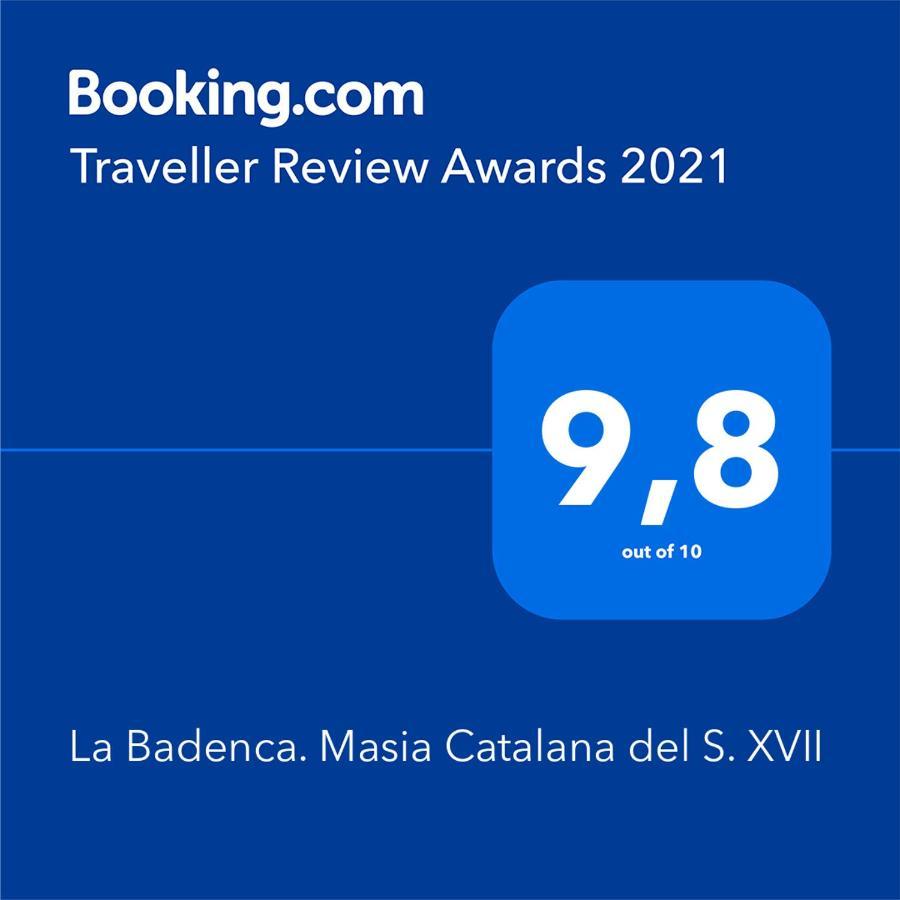 La Badenca. Masia Catalana Del S. XVII Riudaura Exterior photo